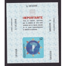 ARGENTINA SERVICIO SELLO CIERRES PARA CAJAS ENVIO GJ S4 NUEVO MINT U$ 20
